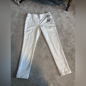 NWT Nygard Luxe Denim White Skinny Cuff Pants/Jeans 4 Way Stretch Size Large